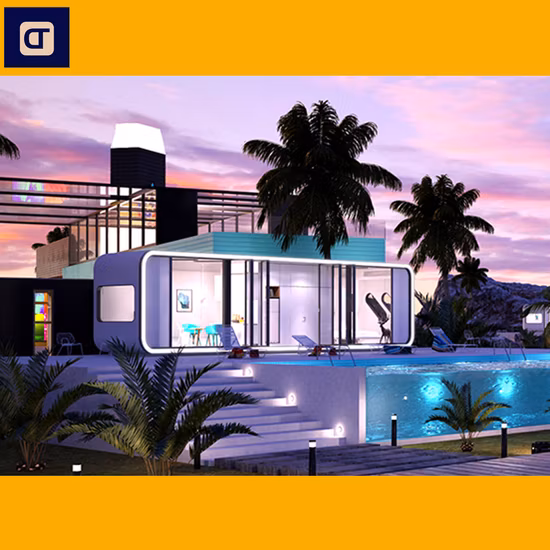 Открытый садовый модуль подвижного типа сборный дом офисный модуль