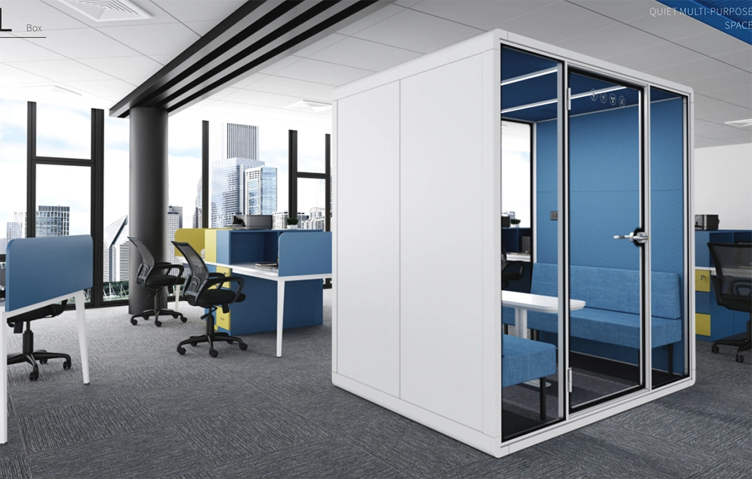 Acoustic Open Office Silent Indoor Modular Work Booth Easy Assemble Modern Private Office Pod Co-Working