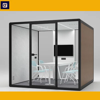 Акустическая тихая крытая модульная рабочая кабина открытого офиса, легко собираемая, современный частный офис Pod Co
